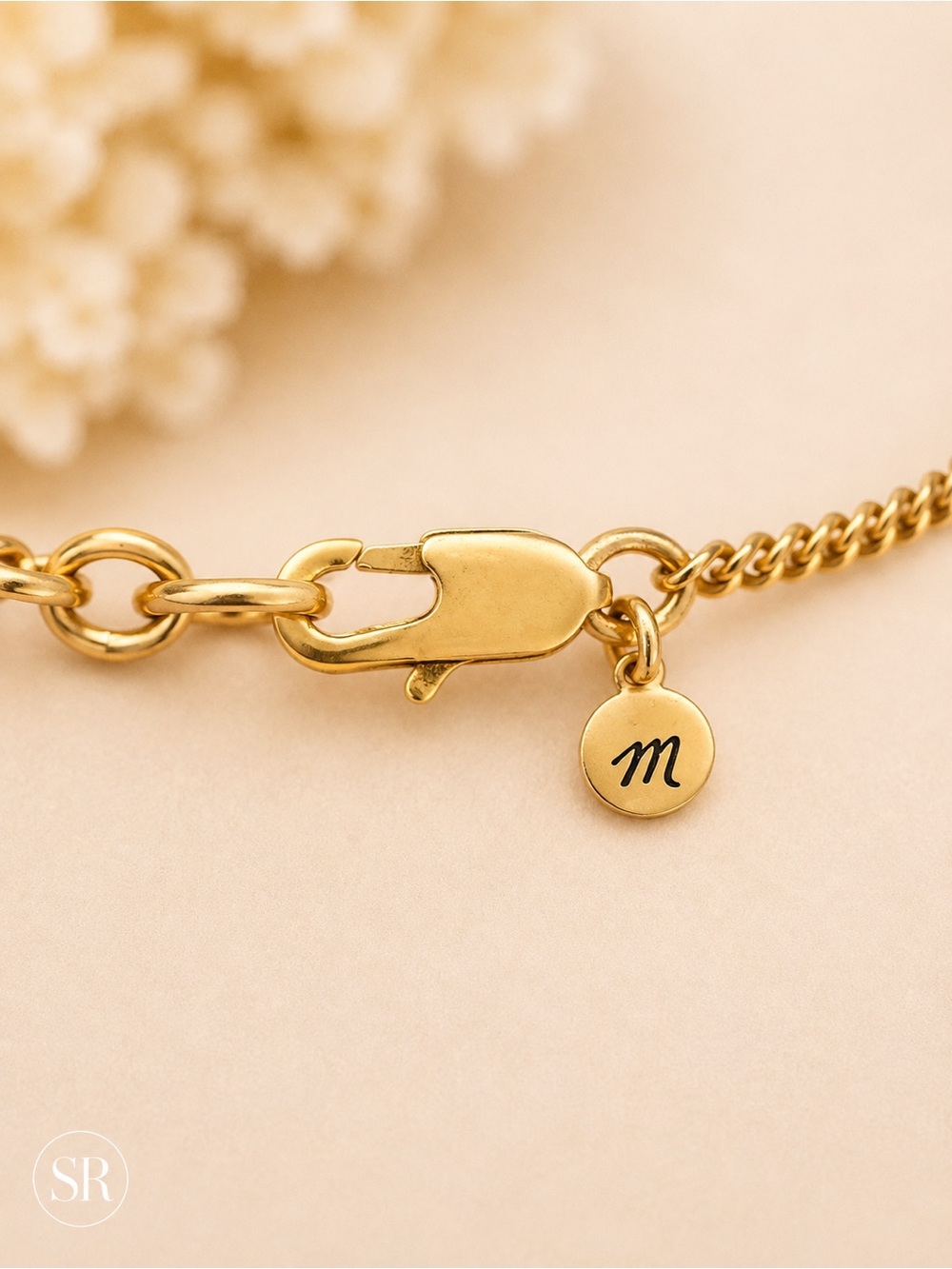 Madewell Gold Tone Geometric Shaker Necklace Long Square Circle Disc Chain 30” - Picture 4 of 6